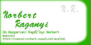 norbert raganyi business card